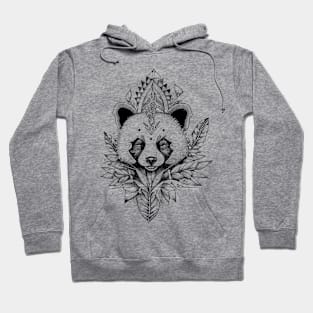 Red Panda Wild Animal Nature Illustration Art Tattoo Hoodie